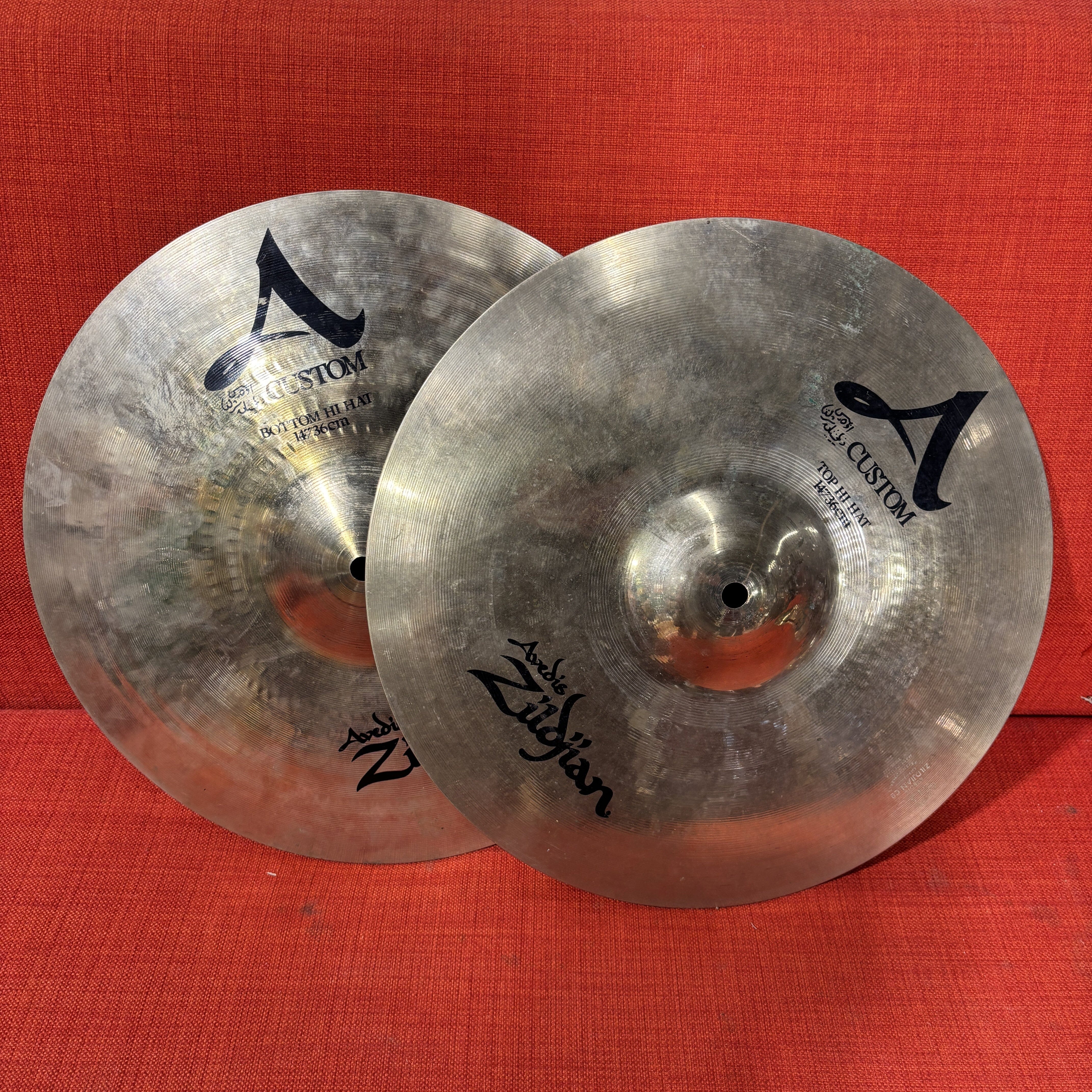 Zildjian A Custom 14" Hi-Hats CONSIGNMENT CYMBALS Zildjian 
