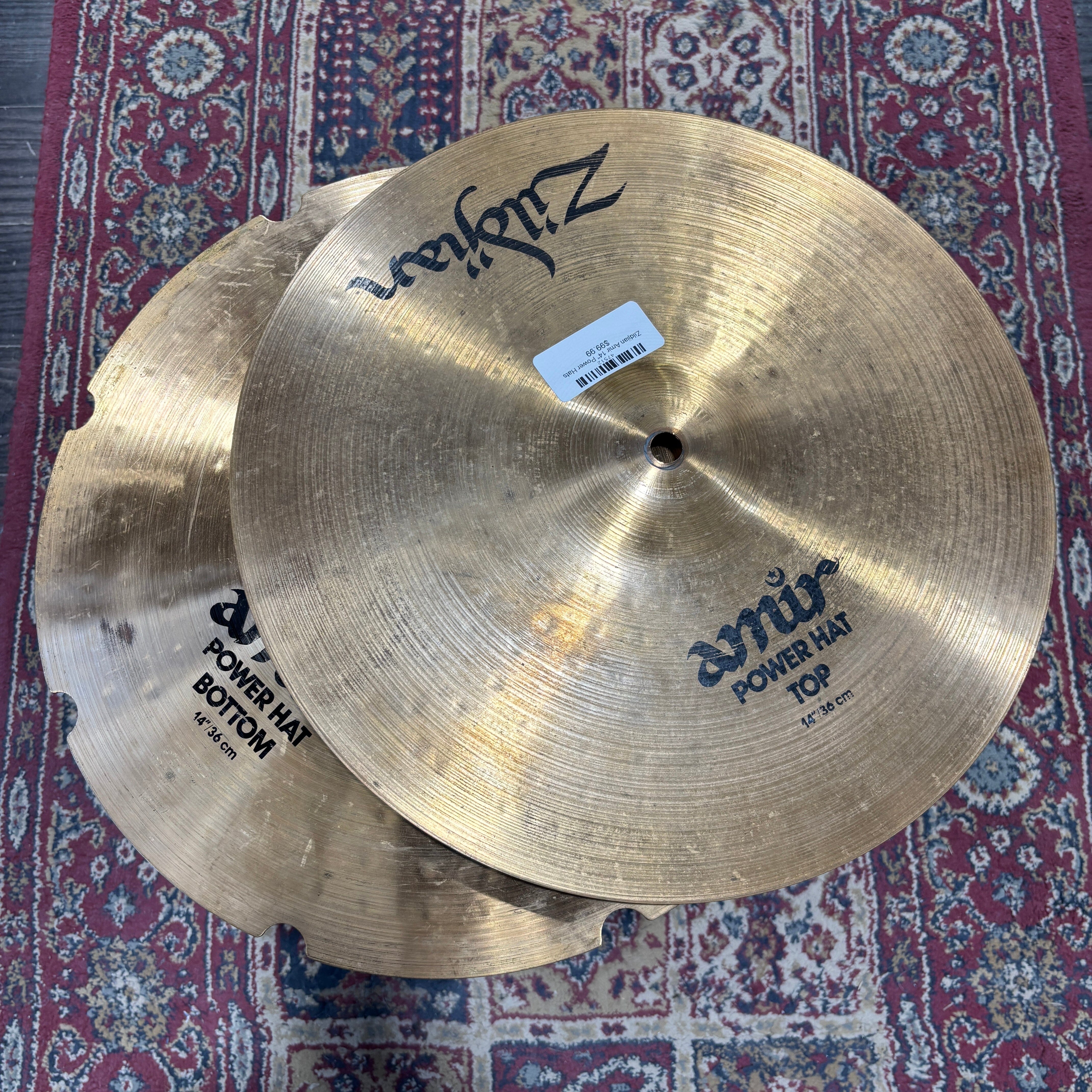 Zildjian Amir 14" Power Hats USED ZILDJIAN CYMBALS Zildjian 