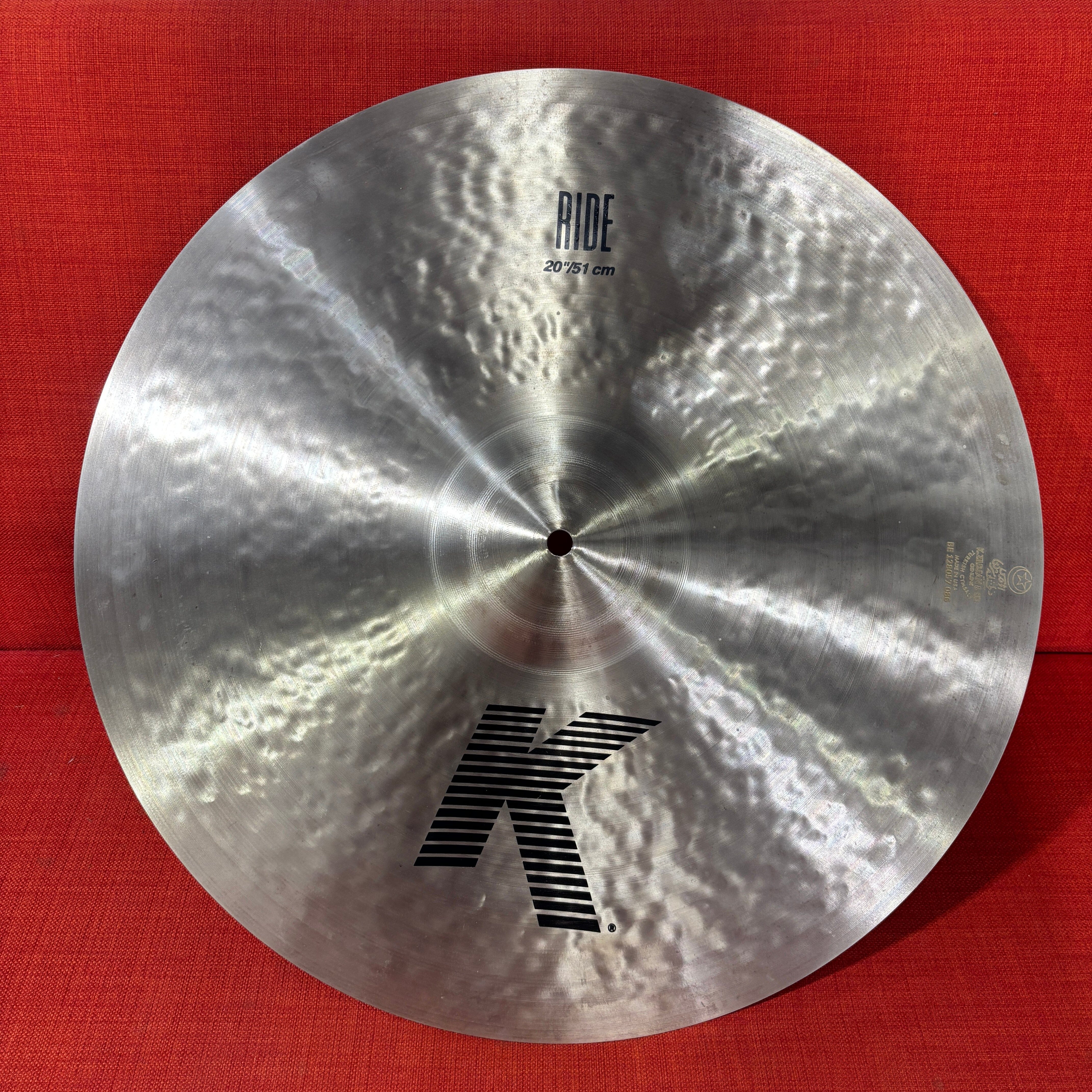 Zildjian K 20" Ride Cymbal - used USED ZILDJIAN CYMBALS Zildjian 