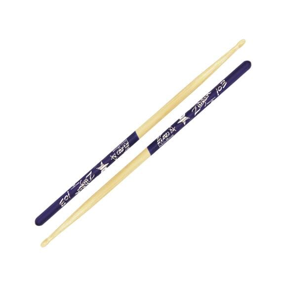 Zildjian Ringo Starr Artist Series Wood Tip Hickory Drum Sticks with Purple Dip (ZASRS) DRUM STICKS Vic Firth 