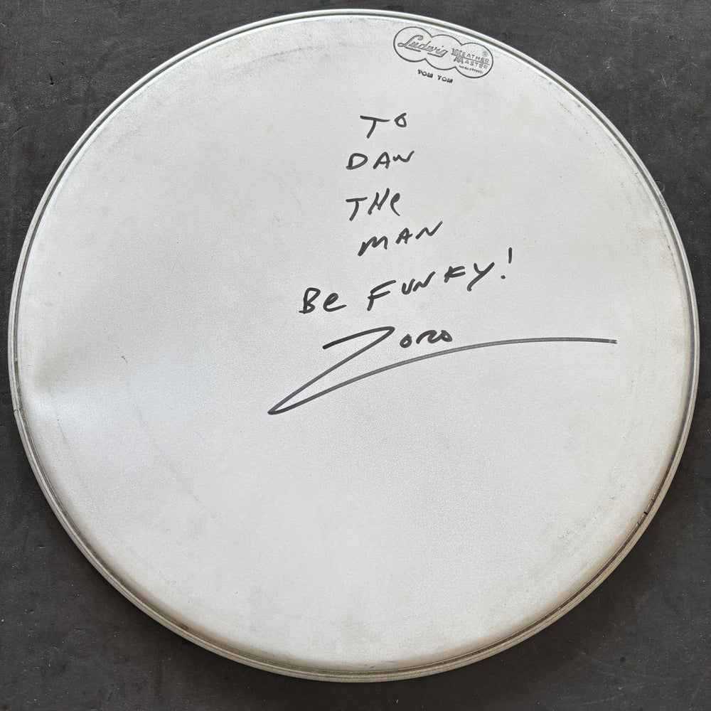 Zoro Signed 13" Vintage Ludwig Head NOS vintage parts LUDWIG 