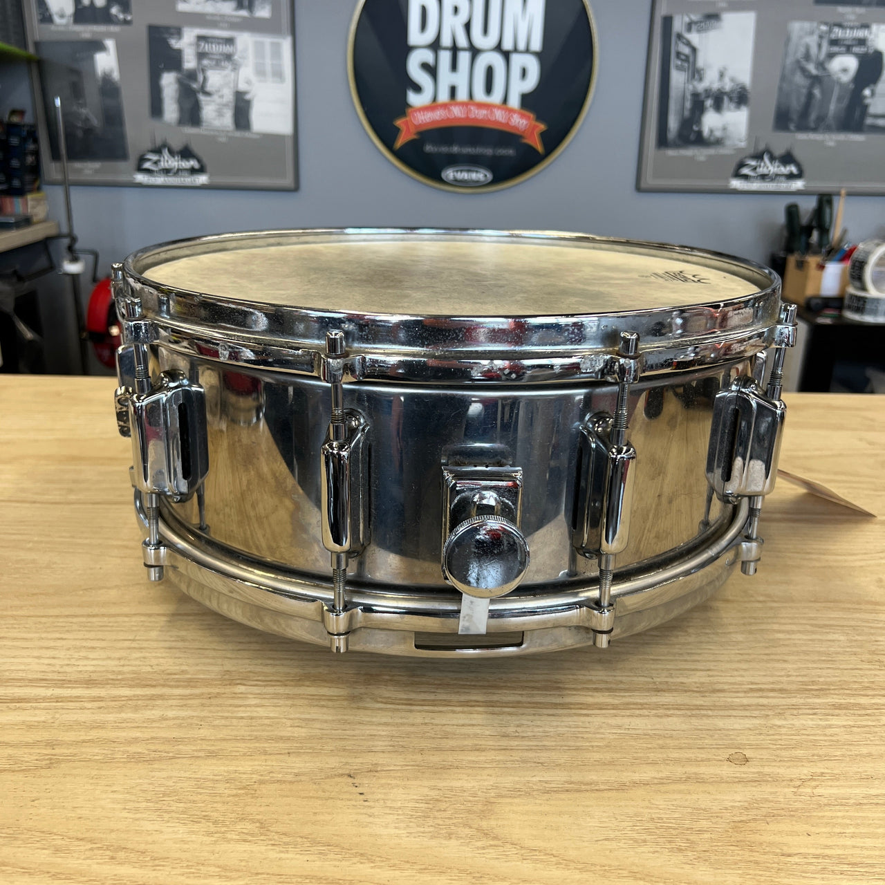 ASBA 14 x 5 Steel Snare 1970's drum kit ASBA 