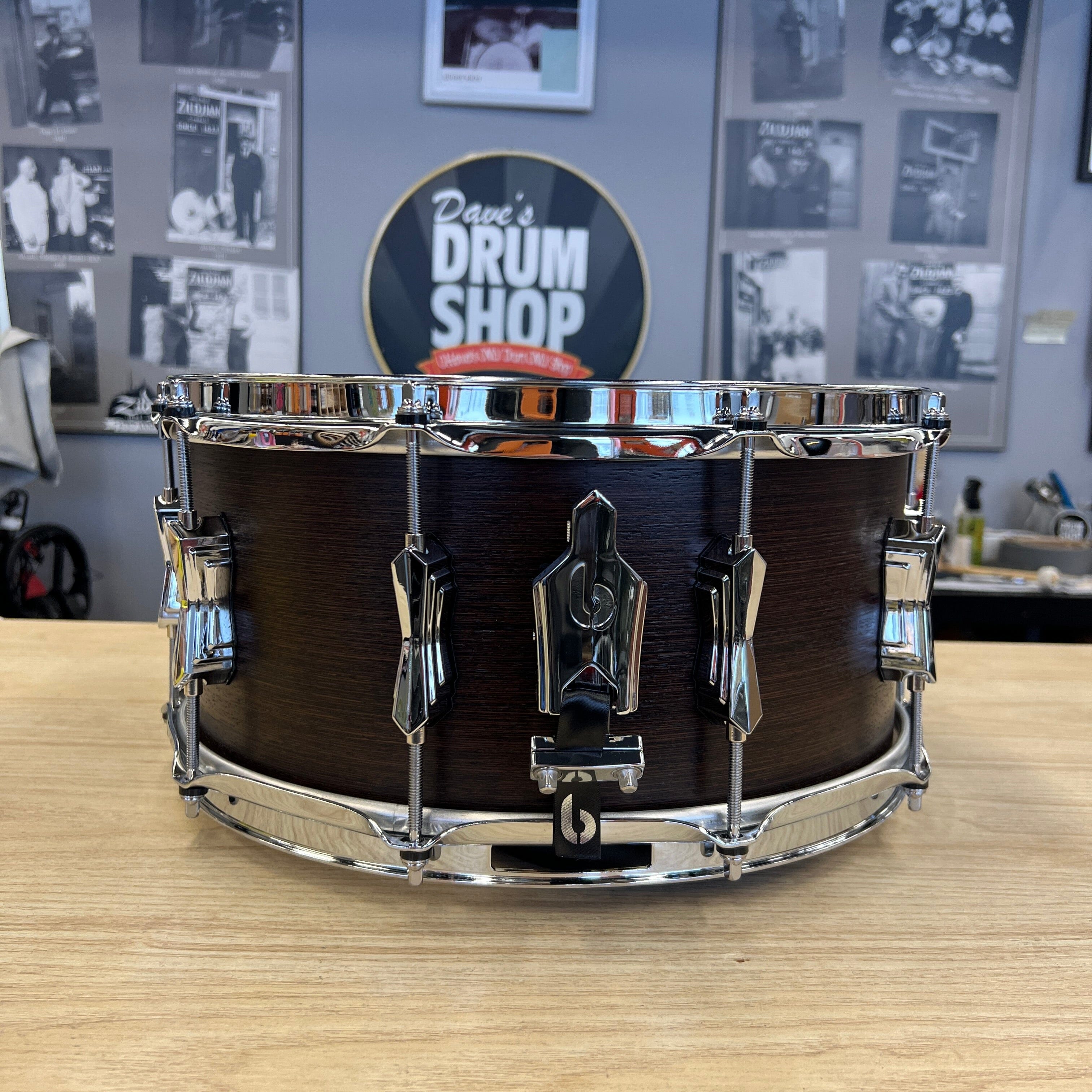 British Drum Company Lounge Series 14 x 6.5 Snare in Kensington Crown drum kit British Drum Co 