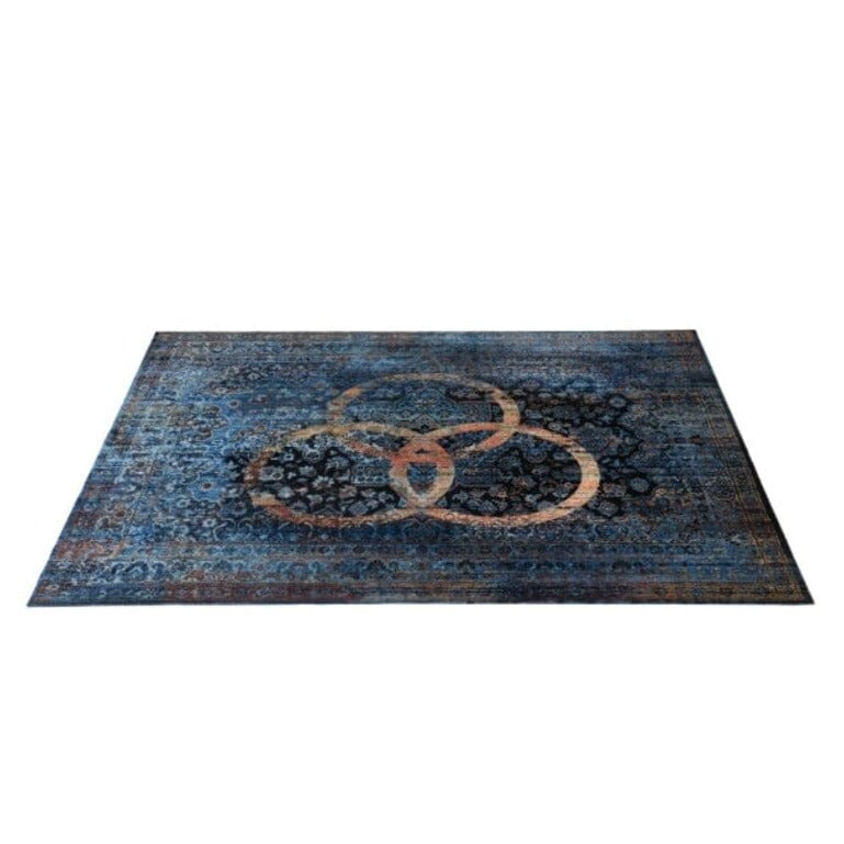 DRUMnBASE Vintage Persian Style Stage Rug, Bonzo 6'x5.25' (VP185-BNZ) Rugs DRUMnBASE 
