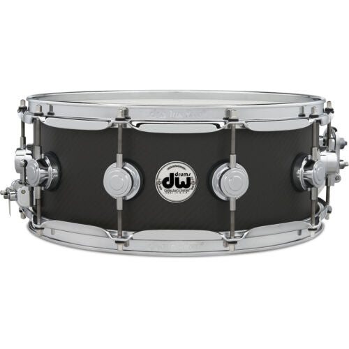 DW 5.5x14 Carbon Fiber Snare w/ Chrome Hardware (DRVF5514SVC) Snare Drums DW 