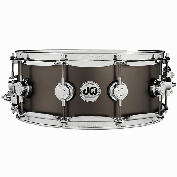 DW Collector's Satin Black Nickel Over Brass 5.5x14 Snare Drum (DRVD5514SVCBK) Snare Drums DW 