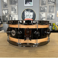 Thumbnail for DW Reverse Edge 6 x 14 Snare Drum Maple/Black/Maple drum kit DW 