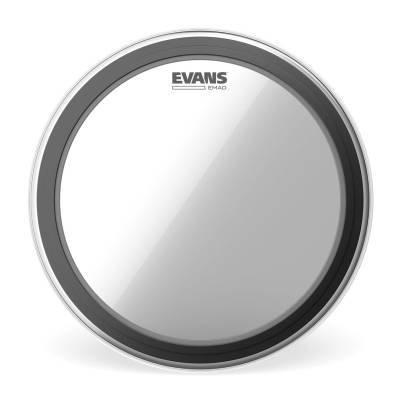 Evans 18" EMAD Clear Bass Drum Batter Head Drum Heads Evans 