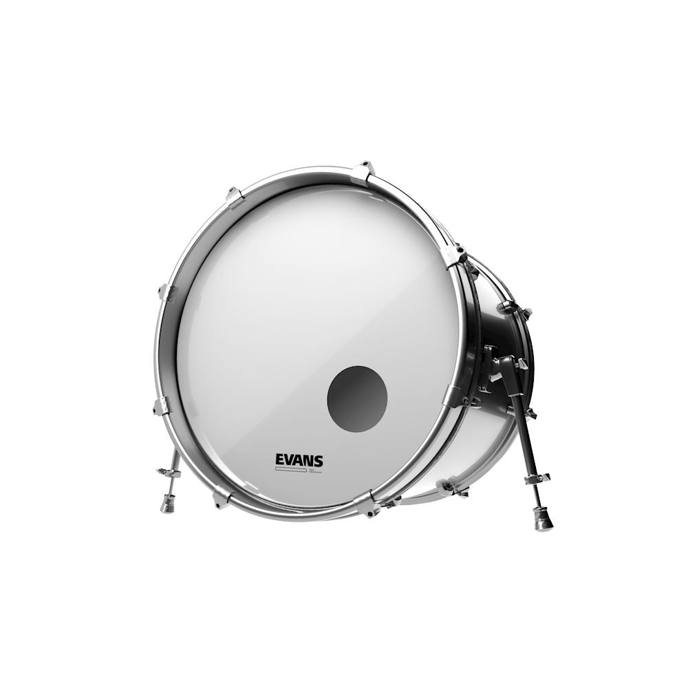 Evans 22" EQ3 Resonant Smooth White Bass Drum Head (BD22RSW) Drum Heads Evans 