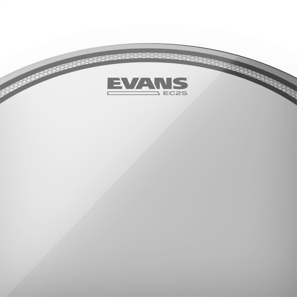 Evans EC2S Clear 14" Drum Heads (TT14EC2S) Drum Heads Evans 