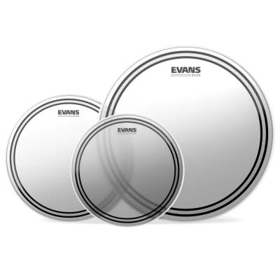 Evans EC2S Coated Standard Tom Pack, 12, 13, 16" (ETP-EC2SCTD-S) Drum Heads Evans 