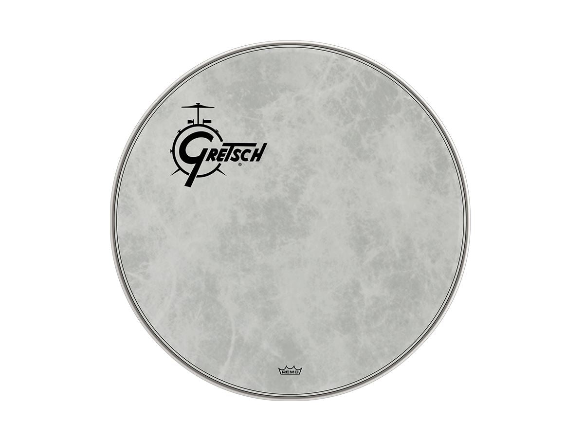 Gretsch 22" Offset Logo Bass Drum Head, Fiberskyn (GRDHFS22O) Drum Heads Gretsch 