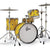 Gretsch Catalina Club 4 Piece Shell Pack With 20" Bass Drum, Yellow Satin Flame (CT1-J404-YSF) drum kit Gretsch 