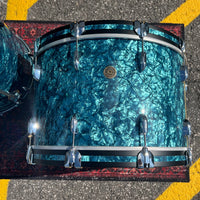 Thumbnail for Gretsch USA Custom 3pc Drum Kit Turquoise Pearl 24/13/16 drum kit Gretsch 