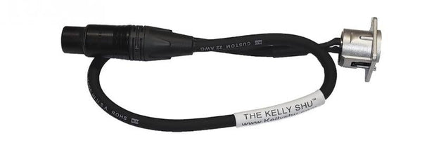 Kelly SHU Panel Mount XLR Cable w/ mounting screws (SHU-ACZ6) Microphone Accessories Kelly Shu 