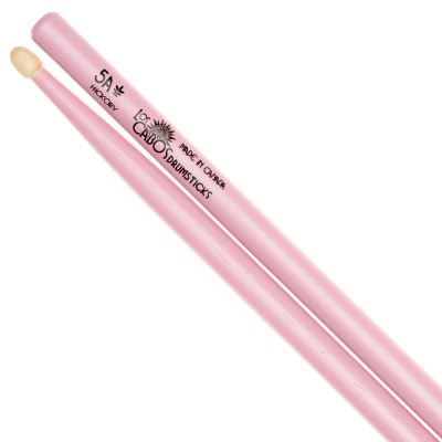 Los Cabos 5A Hickory Drum Sticks, PINK (LCD5APINK) DRUM STICK Los Cabos 