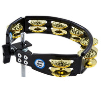 Thumbnail for LP Cyclops Mountable Tambourine , Black w/ Dimpled Brass Jingles (LP179) tambourines LP 
