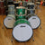 Ludwig Classic Maple Pro Beat Drum Set, Green Sparkle (L84433AX54WC) drum kit Ludwig 