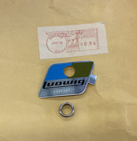 Thumbnail for Ludwig New Old Stock Blue Olive Badges with Grommet drum kit Ludwig 