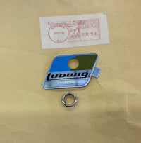 Thumbnail for Ludwig New Old Stock Blue Olive Badges with Grommet drum kit Ludwig 