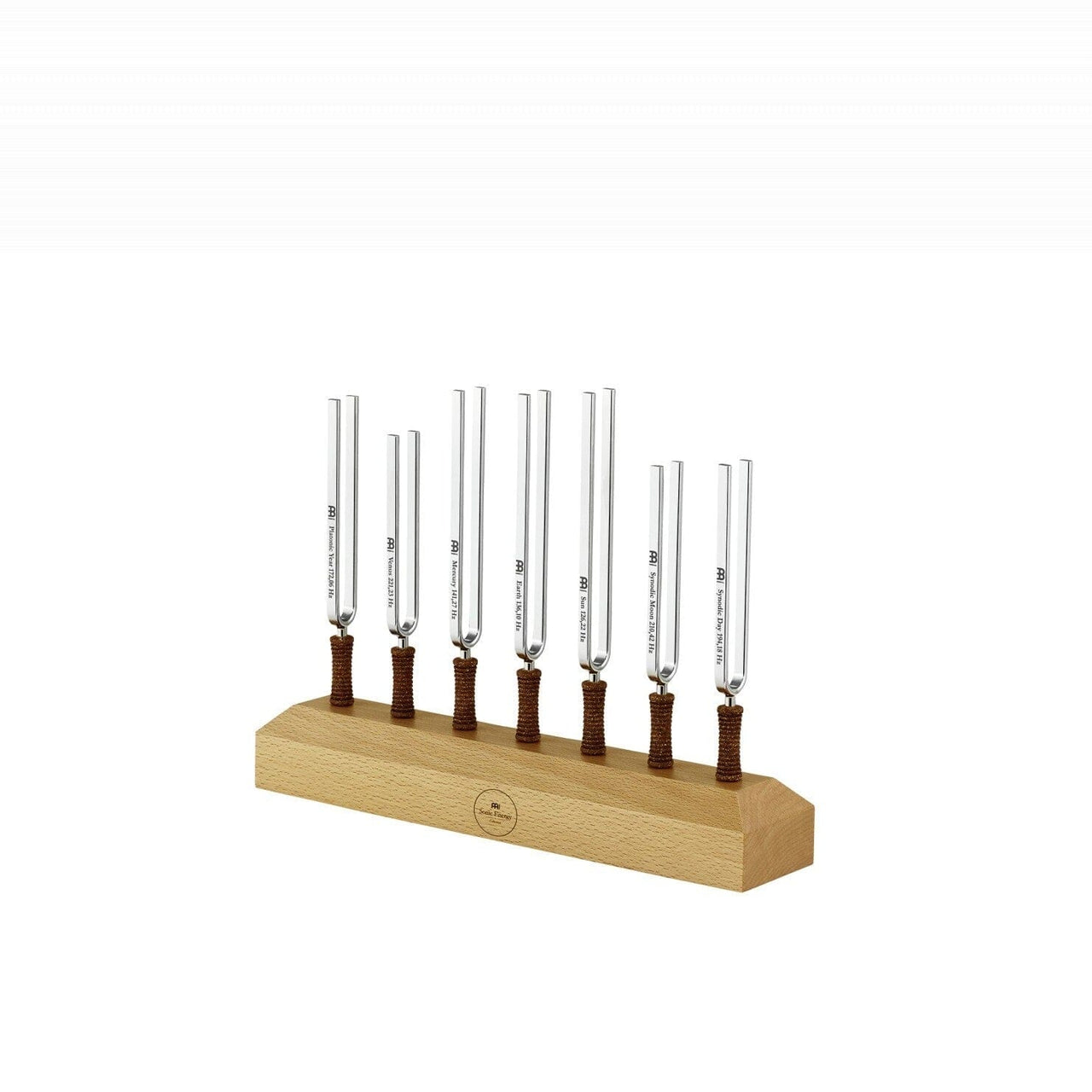 MEINL Sonic Energy Planetary Tuned Tuning Forks, Chakra Set w/ 7 Tuning Forks and Stand (TF-SET-CHA-7) tuning forks Meinl 