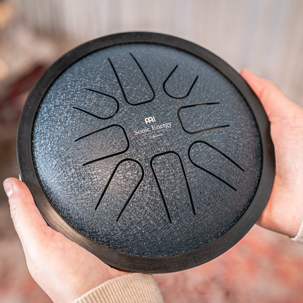 MEINL Sonic Energy Small Steel Tongue Drum G Minor, 8 Notes, Navy Blue, 7"/18 cm (SSTD2NB) Percussion Meinl 
