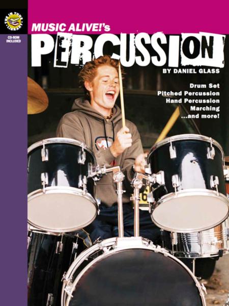 Music Alive's Percussion, by Daniel Glass book Hal Leonard 