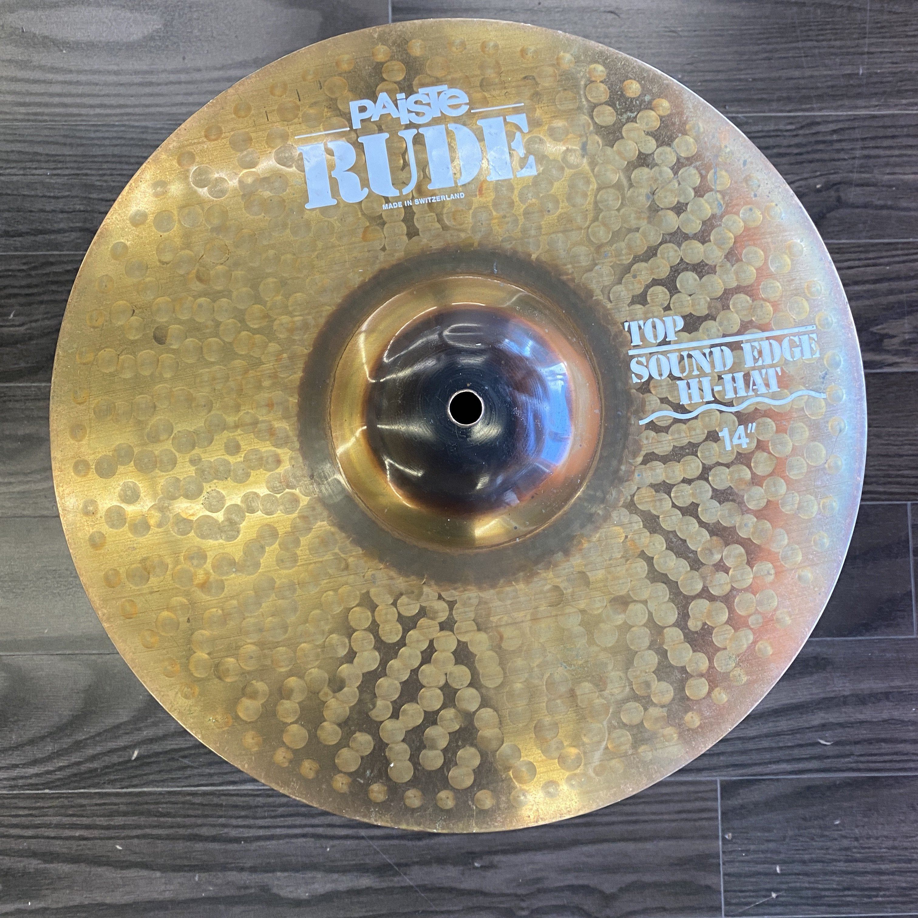 Paiste 14" RUDE Sound Edge Hi Hats - Used drum kit Paiste 