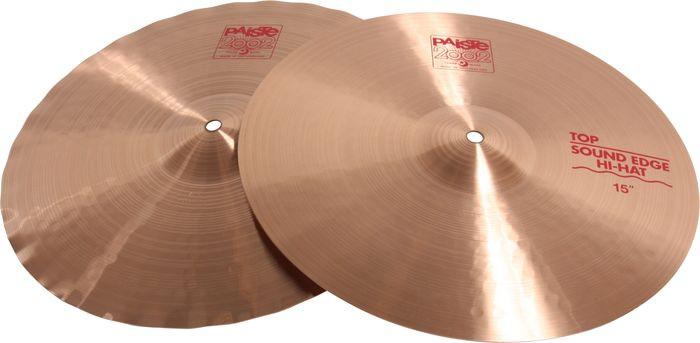 Paiste 2002 Sound Edge Hi Hats cymbal Paiste 15" 
