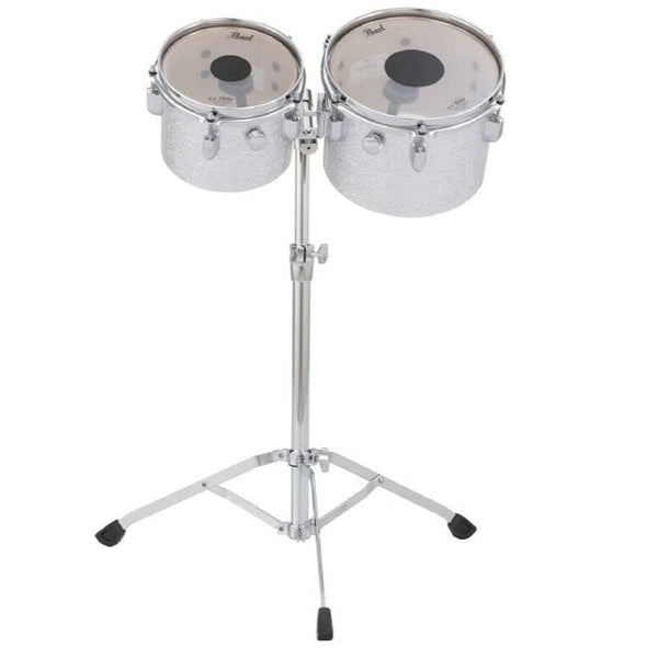 Pearl 8" & 10" Concert Tom Set With Stand, Silver Sparkle (PSD810PC450) toms Pearl 