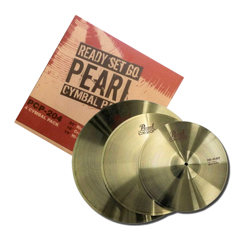 Pearl Starter Cymbal Pack 14", 16", 20" drum kit Pearl 
