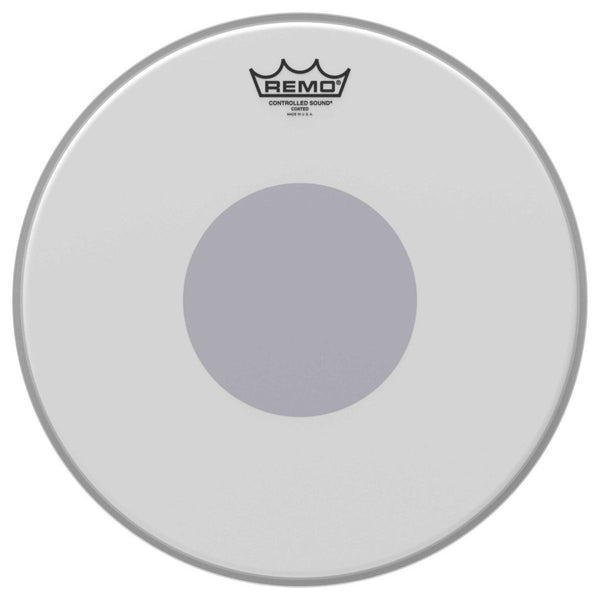 Remo 14" Coated Black Dot drum kit Remo 