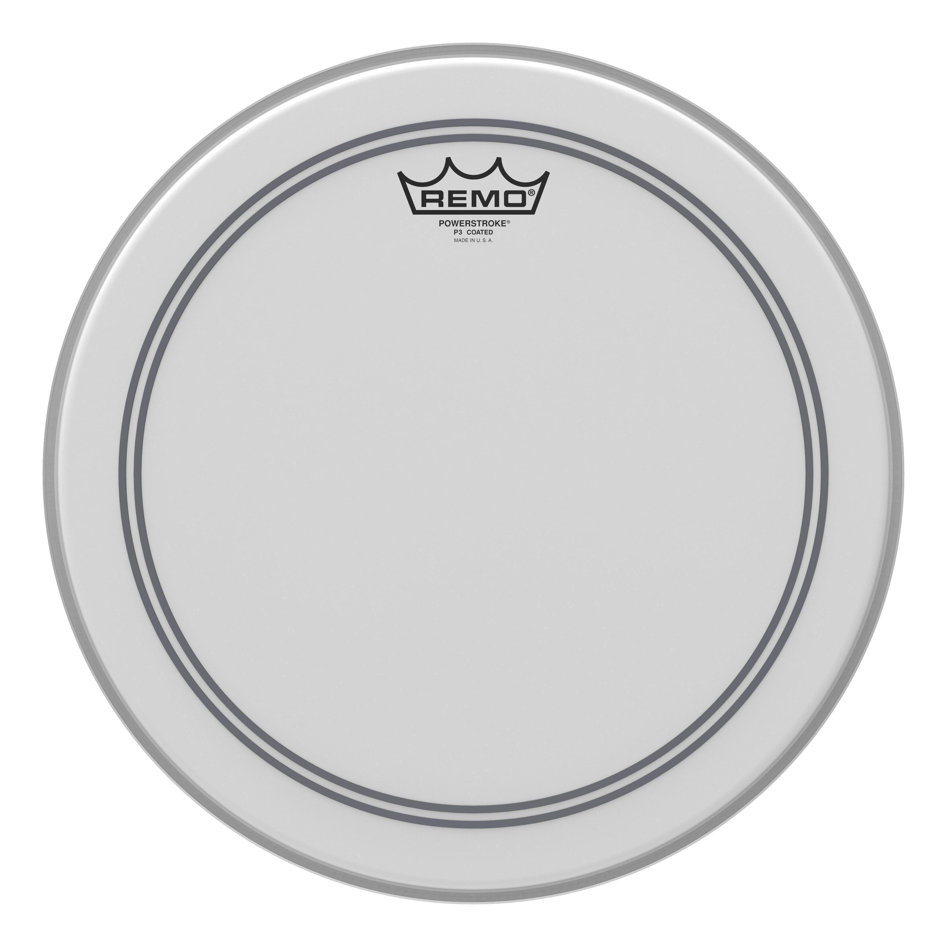 Remo 14" Powerstroke P3 Coated Drum Head (P3-0114-BP) drum skin Remo 