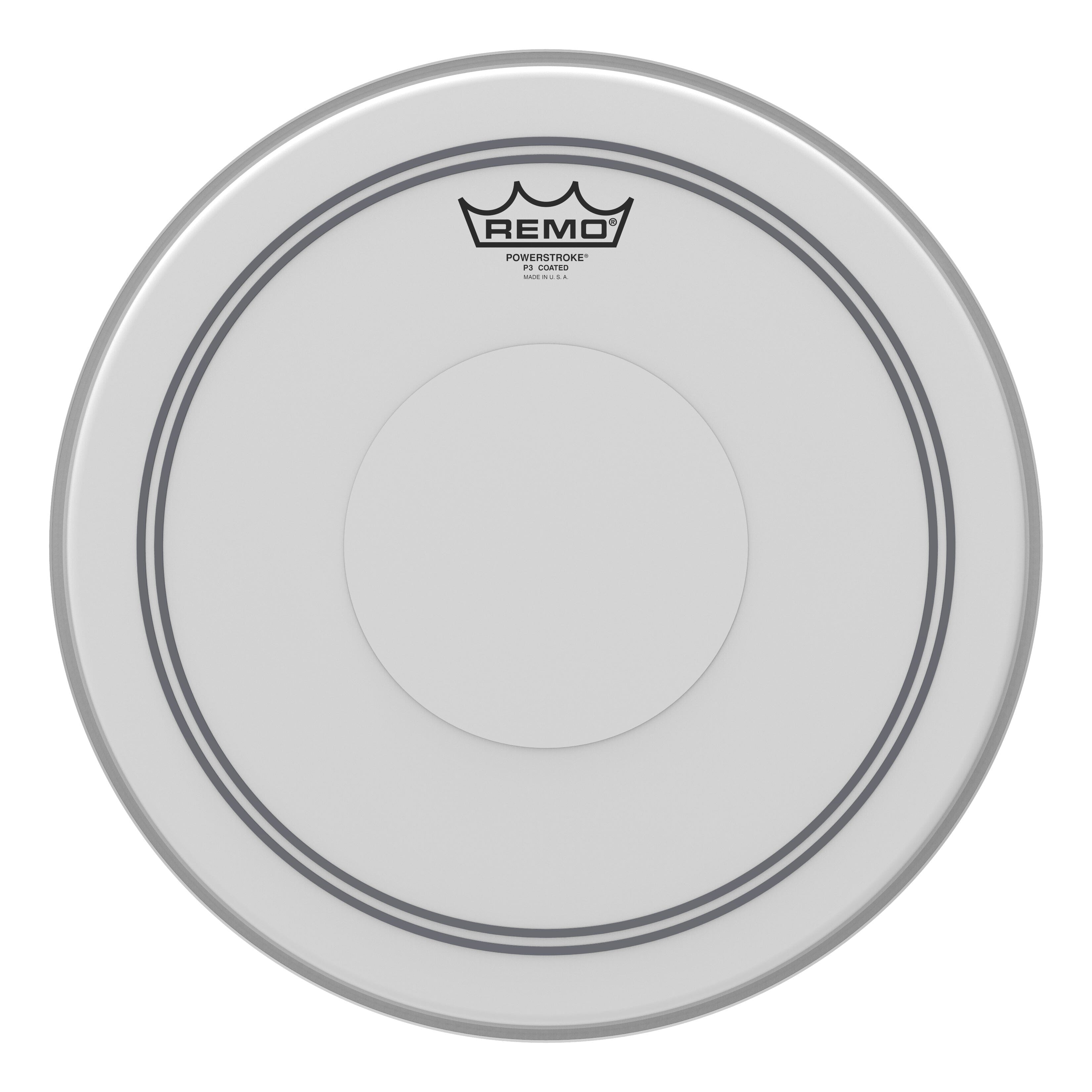 Remo 14" Powerstroke P3 Coated Drum Head With Clear Dot (P3-0114-C2) Drum Heads Remo 