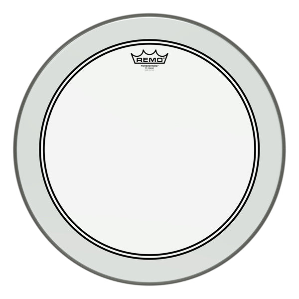 Remo 18" Powerstroke 3 Clear Drum Head (P3-0318-BP) Drum Heads Remo 