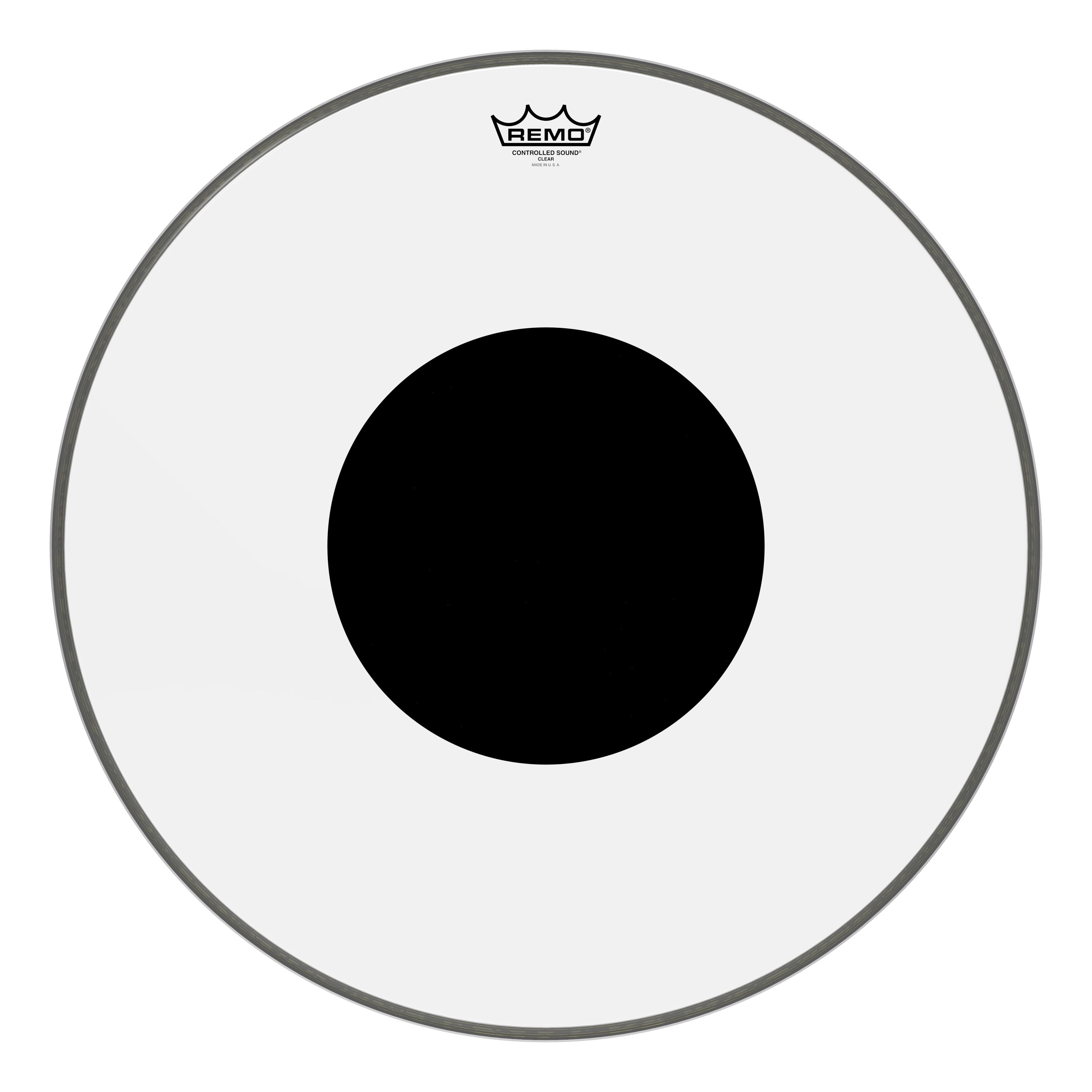 Remo 22" Controlled Sound Clear Bass Drum Head w/ Black Dot (CS-1322-10) Drum Heads Remo 