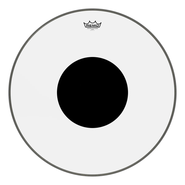 Remo 24" Controlled Sound Clear Top Black Dot (CS-1324-10) Drum Heads Remo 