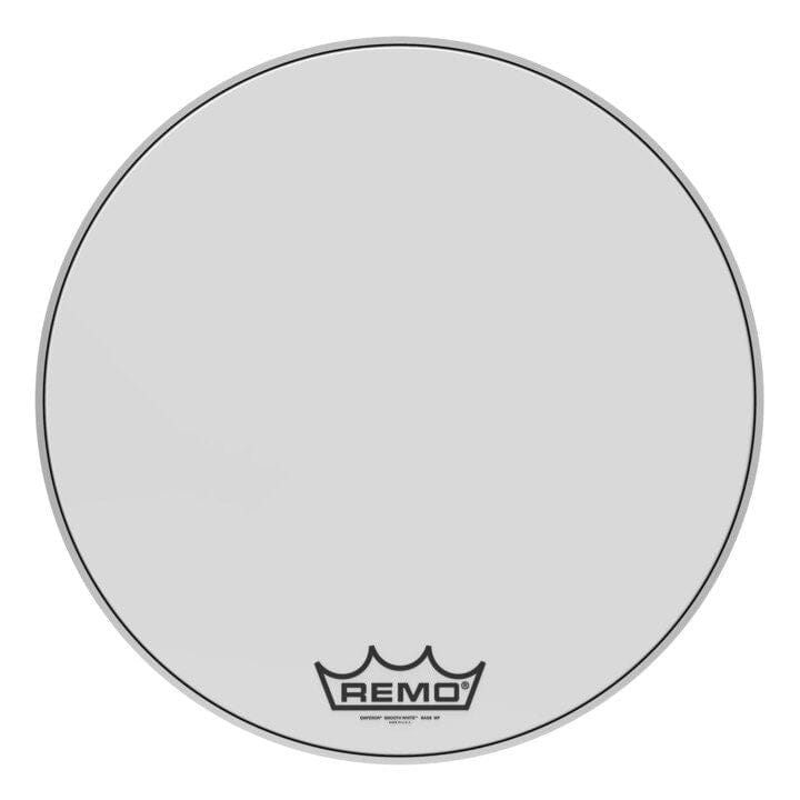 Remo 24" Emperor Smooth White Bass Drum Head, Crimped (BB-1224-MP) Drum Heads Remo 