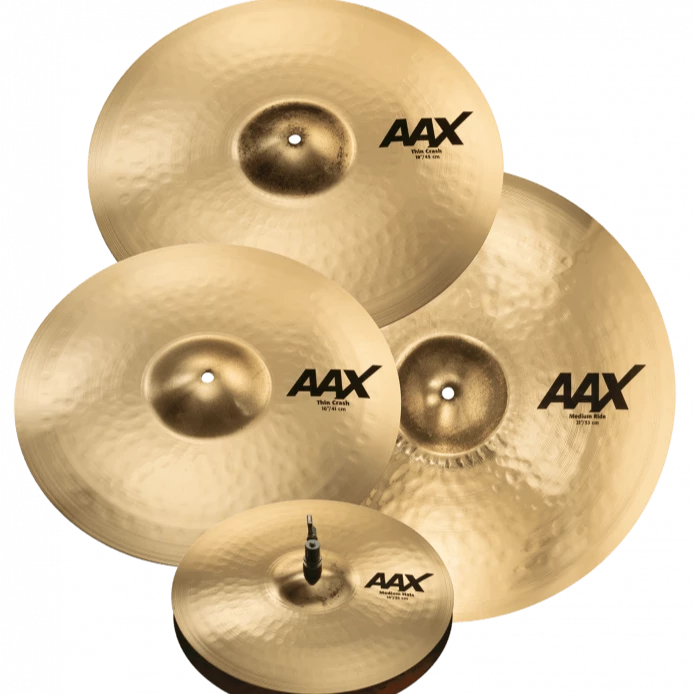 Sabian New AAX Box Set with Free 18" Thin Crash (25005XCPB) drum kit Sabian 