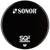 Sonor 18" Reso Single-Ply Black Drum Head w/ Logo(PB18B-L-SQ2) Drum Heads Sonor 