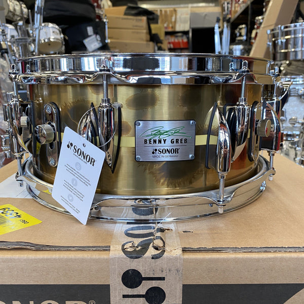 Sonor Benny Greb Snare Brass Snare Drum - NEW! drum kit Sonor 