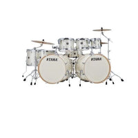 Thumbnail for Tama Limited-edition Superstar Classic 8-piece Shell Pack, Vintage White Sparkle (CK82SVWS) drum kit Tama 