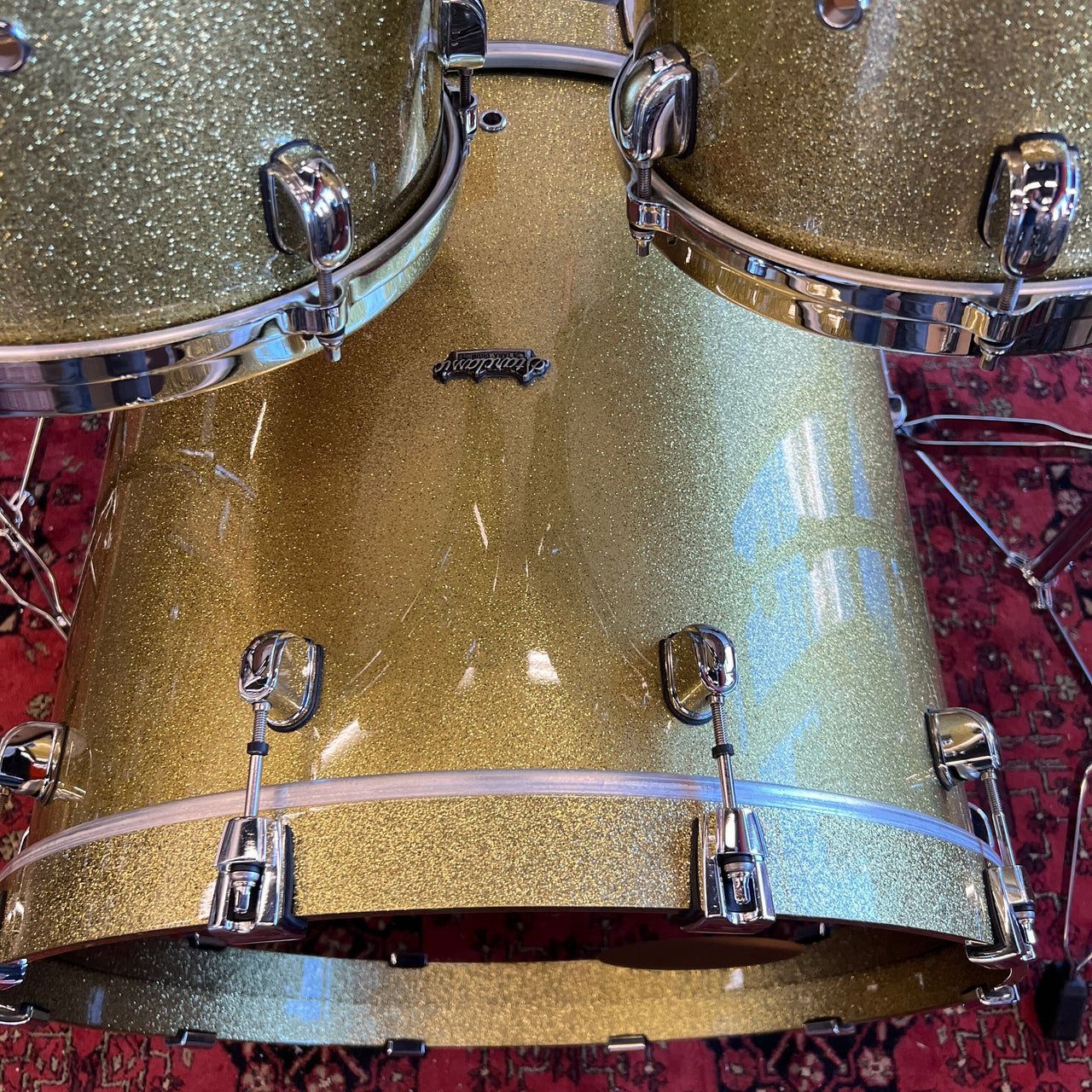 Tama Starclassic Maple 4 PC Set Gold Sparkle Lacquer drum kit Tama 