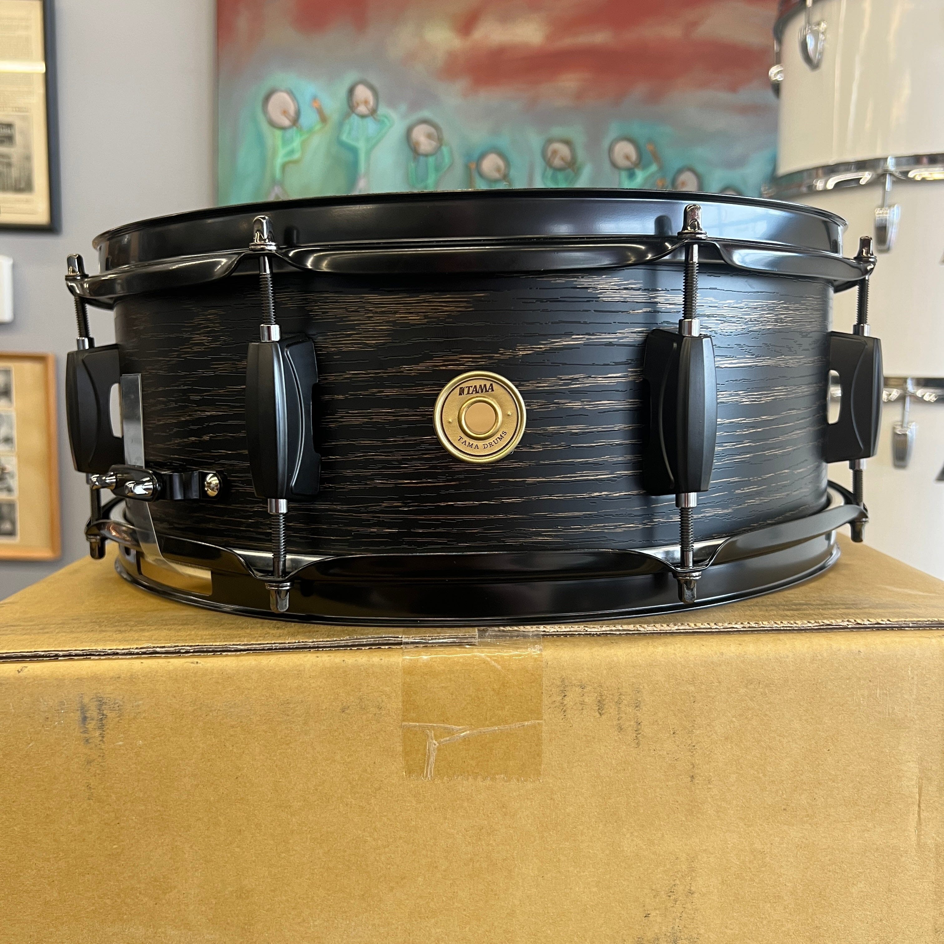 Tama Woodworks 5.5" x 14" Snare Drum-Black Oak (WP1455BKBOW) drum kit Tama 