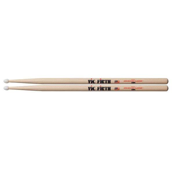 Vic Firth American Classic 2BN Nylon Tip Drum Sticks (2BN) DRUM STICKS Vic Firth 