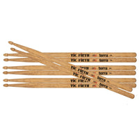 Thumbnail for Vic Firth American Classic 7AT Terra Series Drumsticks, 4-Pair Value Pack (P7AT4PK) DRUM STICKS Vic Firth 