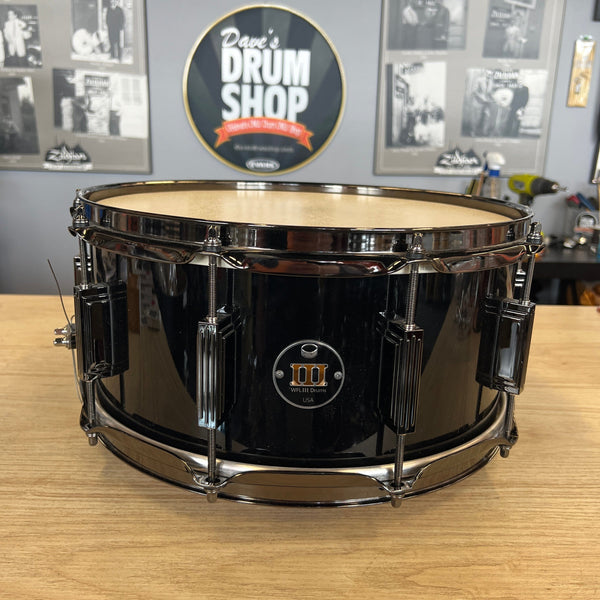 WFL III 6.5 x 14 Snare in Piano Black with Black Hardware Snare Drum WFLIII 